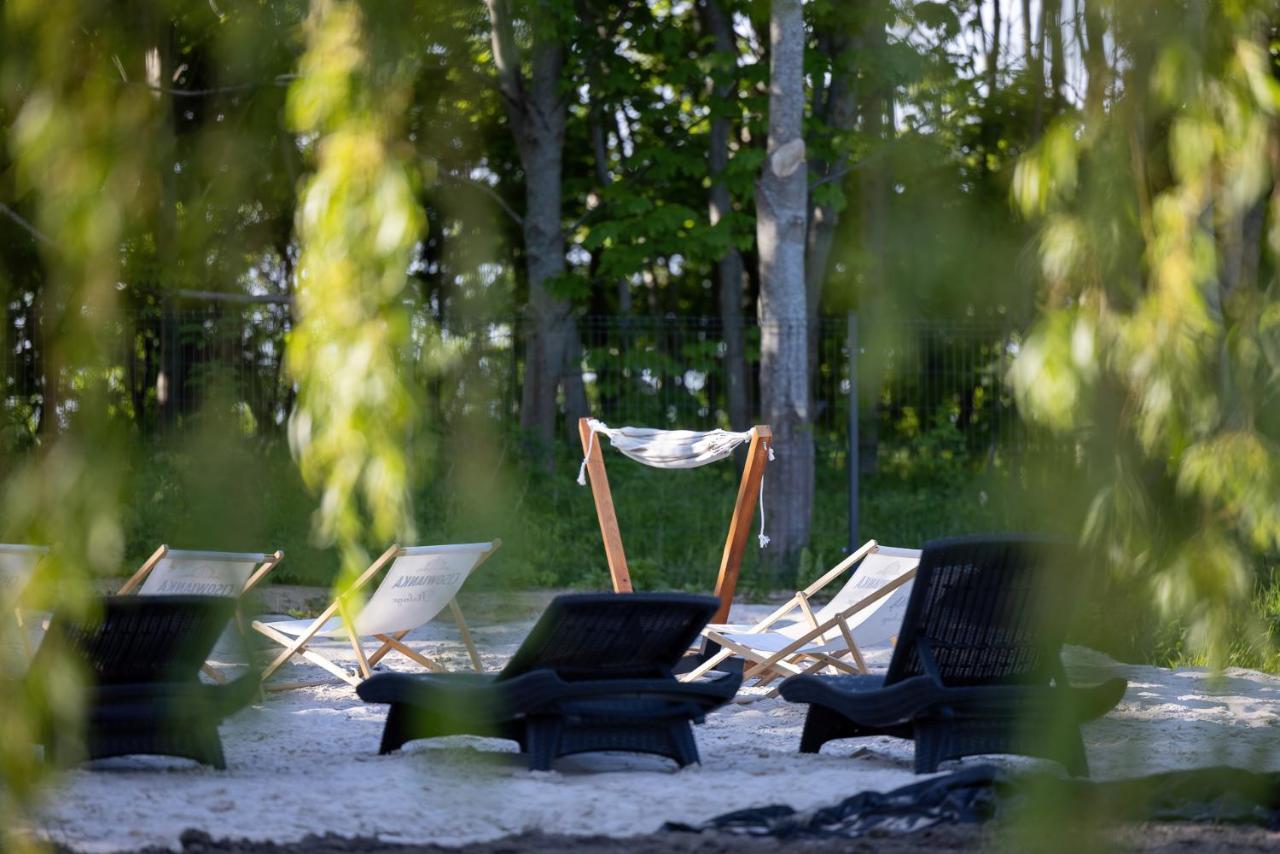 Domki Villa Hoff Resort Trzęsacz Esterno foto